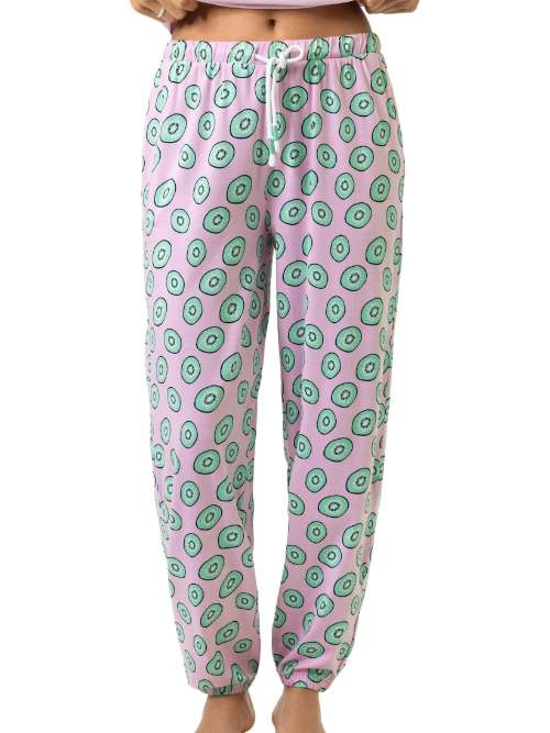 Mey Nachtmode Flashy Fruits pink pyjama pant