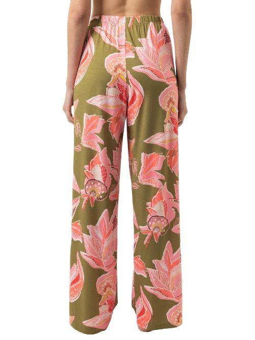 Mey Nachtmode Flower Whirl green/print pyjama pant