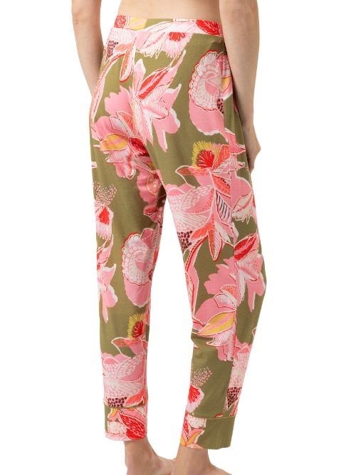 Mey Nachtmode Flower Whirl green/print pyjama pant
