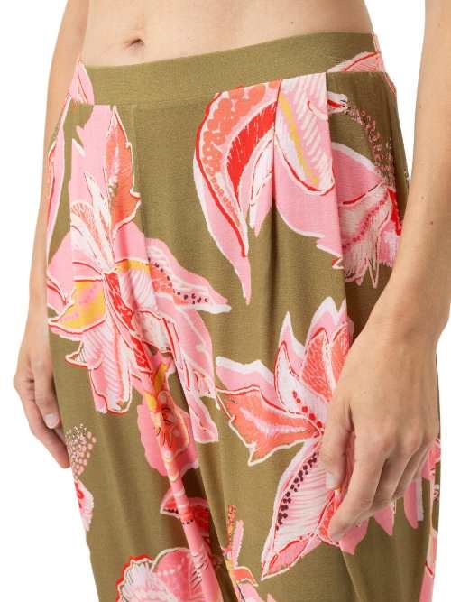 Mey Nachtmode Flower Whirl green/print pyjama pant