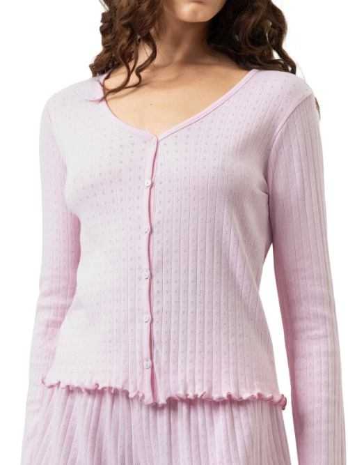 Mey Nachtmode Pointelle Dreams pink sleep shirt