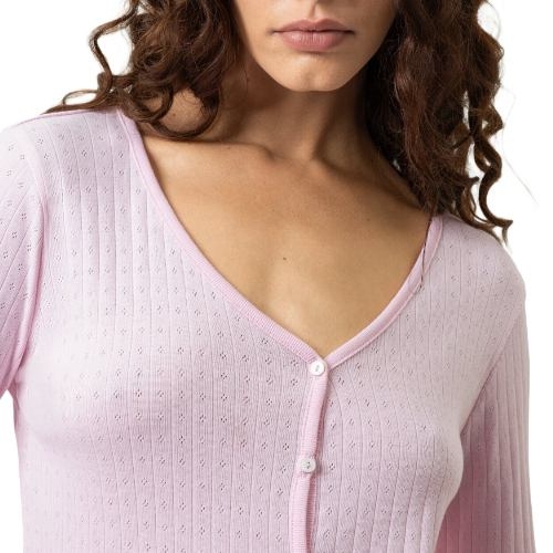 Mey Nachtmode Pointelle Dreams pink sleep shirt
