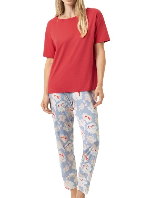 Mey Nachtmode Petal Paradise red pajama