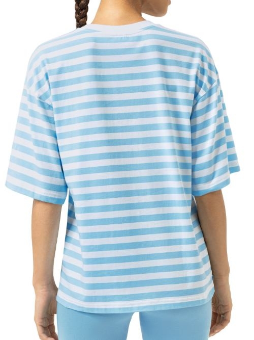 Mey Nachtmode Straight Waves blue sleep shirt