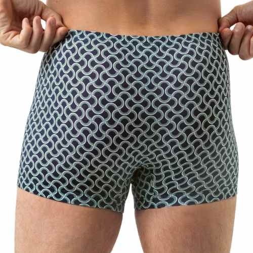 Mey Heren Curves navy blue cotton boxer short