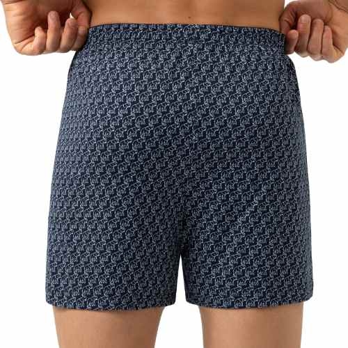 Mey Men's Elephant Walk navy blue loose fit boxer short