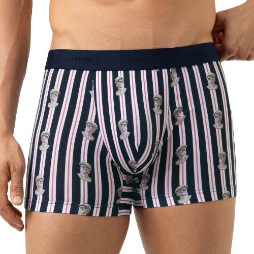 Mey Heren Marble Muse navy blue cotton boxer short