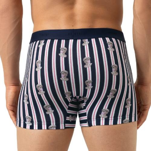 Mey Heren Marble Muse navy blue cotton boxer short