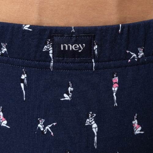 Mey Heren Pin Up Doll navy blue cotton boxer short