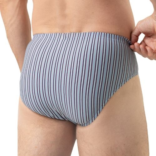 Mey Heren Raspberry Stripes blue men brief
