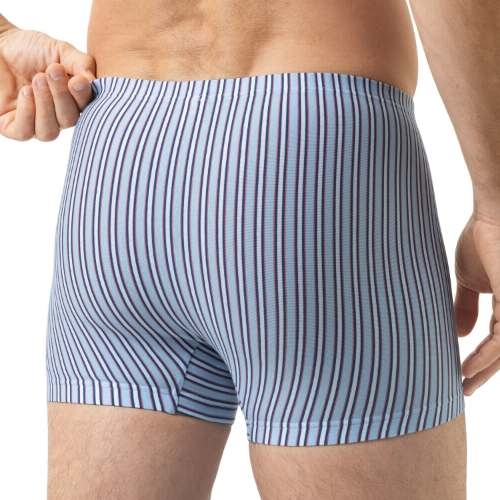 Mey Heren Raspberry Stripes blue cotton boxer short