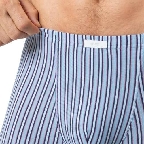 Mey Heren Raspberry Stripes blue cotton boxer short