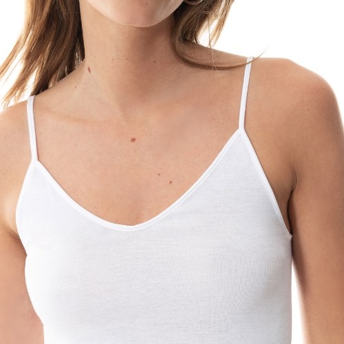 Mey Lingerie Noblesse white spaghetti top