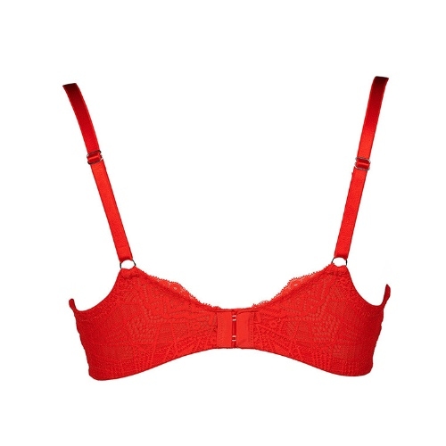 After Eden D-Cup & Up Tavienne red padded bra