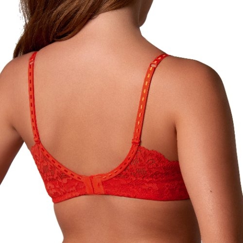 After Eden Molly red wireless bra
