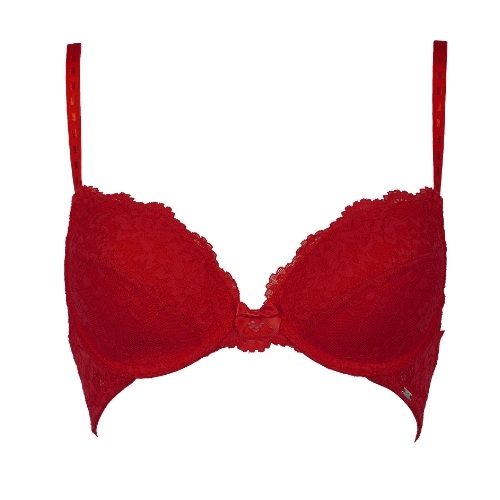 After Eden Molly red wireless bra