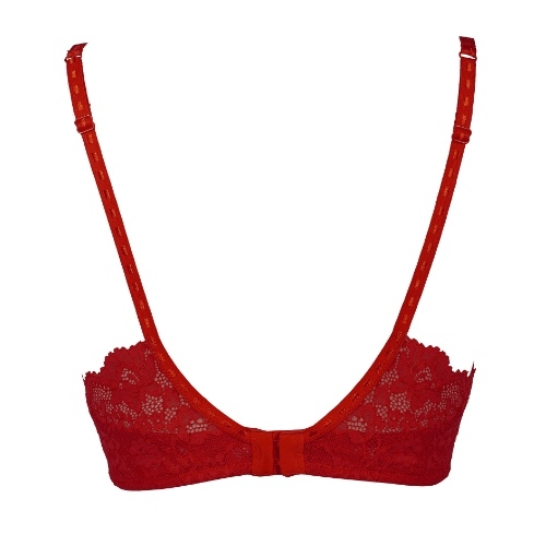 After Eden Molly red wireless bra