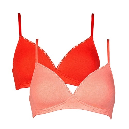 My Basic by After Eden Comfy red wireless bra