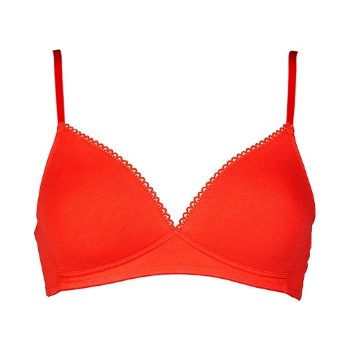 My Basic by After Eden Comfy red wireless bra