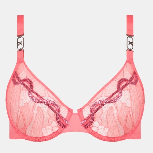 Chantelle Xtravagant pink non-padded bra