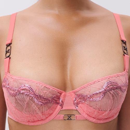 Chantelle Xtravagant pink padded bra