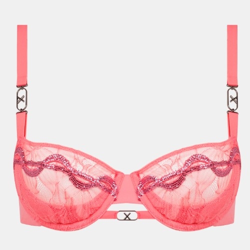 Chantelle Xtravagant pink padded bra