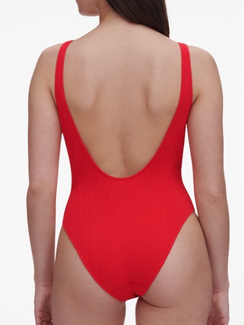Chantelle Swimwear Swim One red bathingsuit