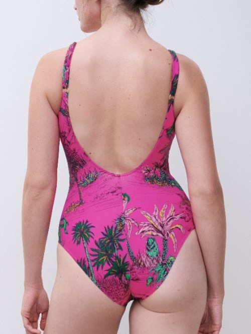 Chantelle Swimwear Sauvage pink bathingsuit