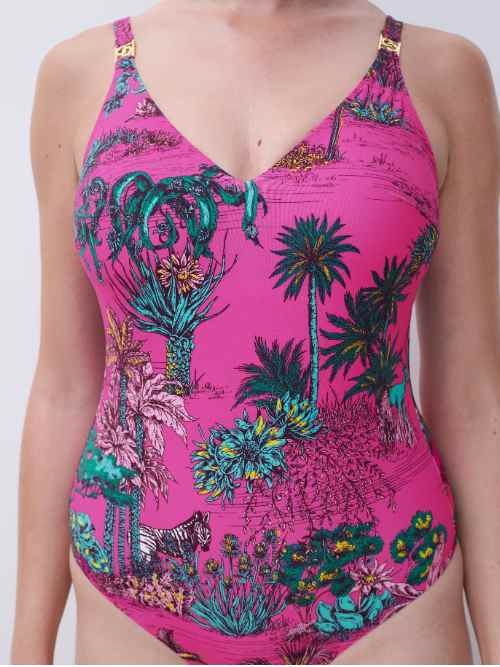Chantelle Swimwear Sauvage pink bathingsuit