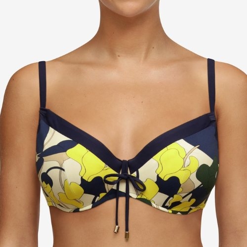Chantelle Swimwear Flowers blue padded bikini bra