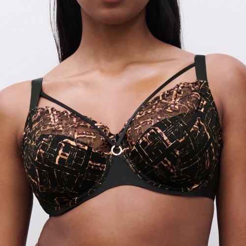 Chantelle Graphic Support black padded bra