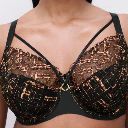 Chantelle Graphic Support black padded bra