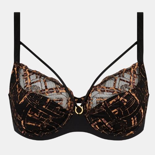 Chantelle Graphic Support black padded bra