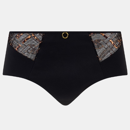 Chantelle Graphic Support black high waist brief
