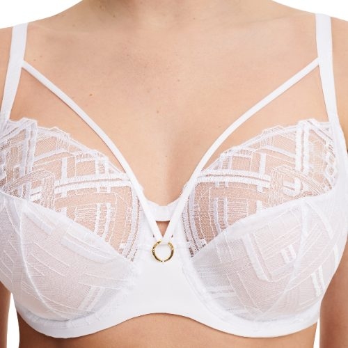 Chantelle Graphic Support white non-padded bra