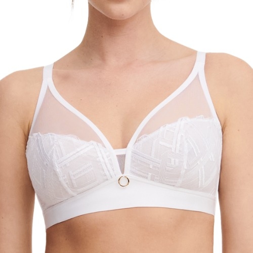Chantelle Graphic Support white wireless bra