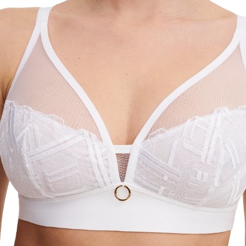 Chantelle Graphic Support white wireless bra