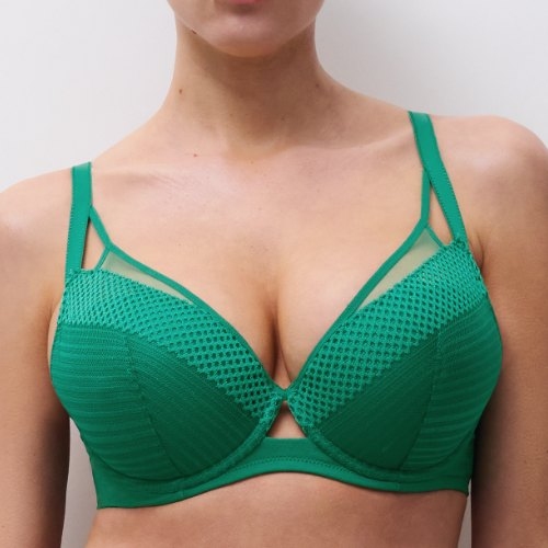 Chantelle Play green padded bra
