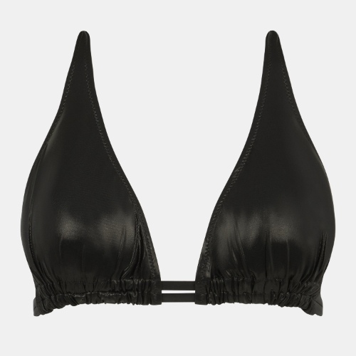 Chantelle Swimwear Metallic black soft-cup bikini bra