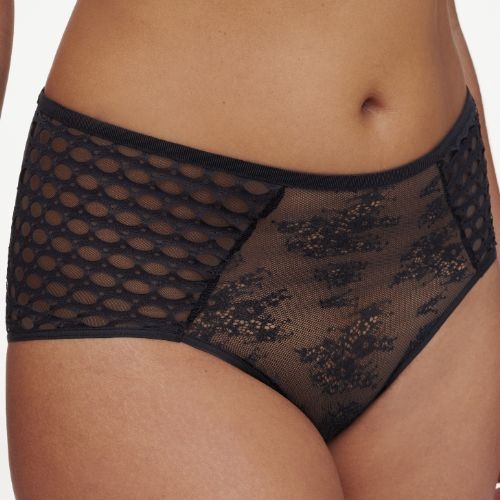 Chantelle Poison black high waist brief