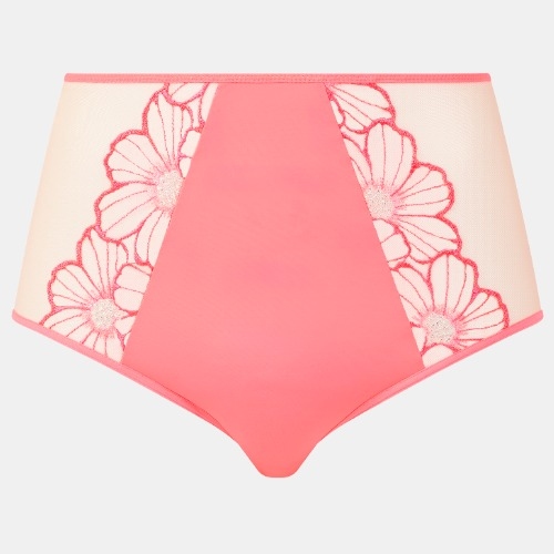 Chantelle Lush coral high waist brief