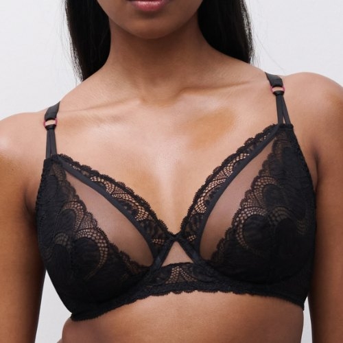 Chantelle Pulp Amor black non-padded bra