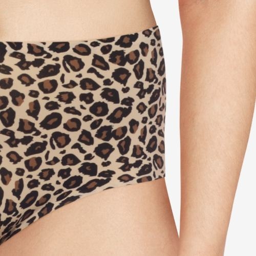 Chantelle SoftStretch brown/print high waist brief