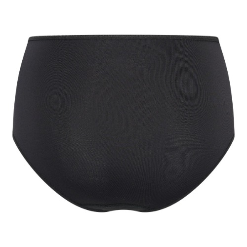 RJ Bodywear Pure Color black high waist brief