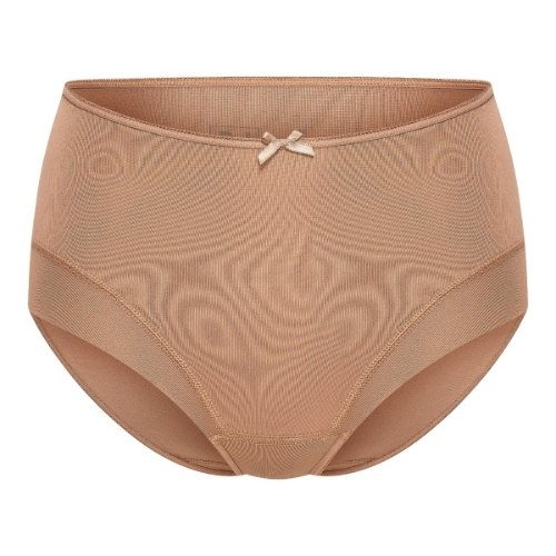 RJ Bodywear Pure Color brown high waist brief