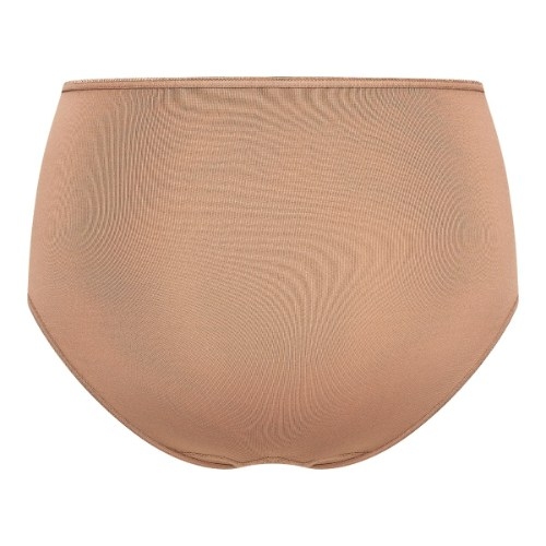 RJ Bodywear Pure Color brown high waist brief