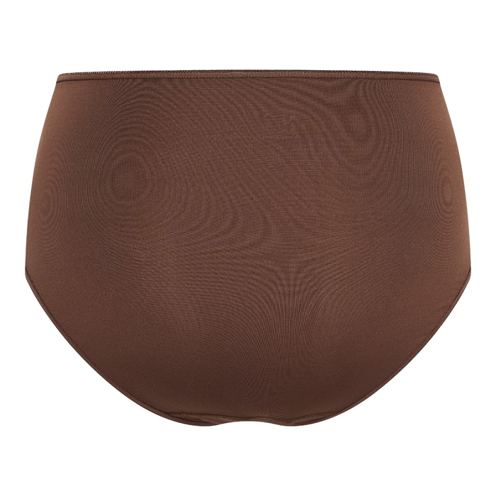 RJ Bodywear Pure Color brown high waist brief