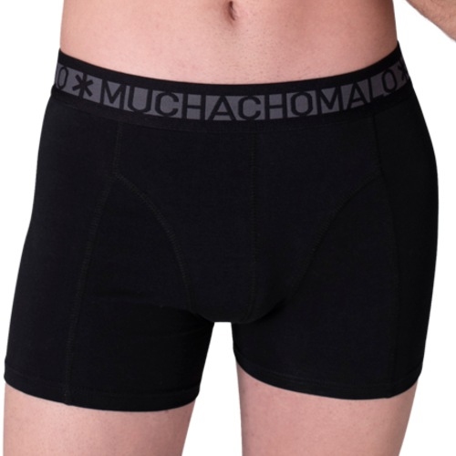 Muchachomalo Solid  black/red boxer short