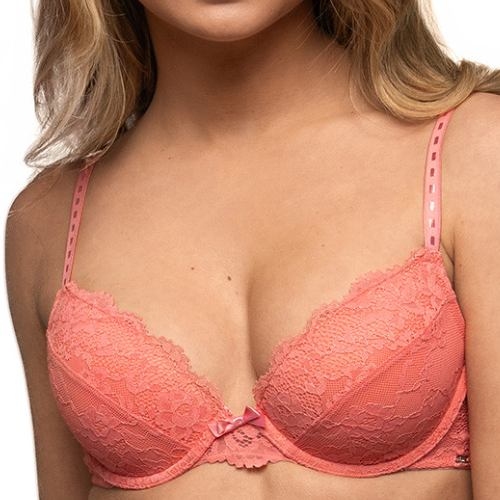 After Eden Molly coral padded bra