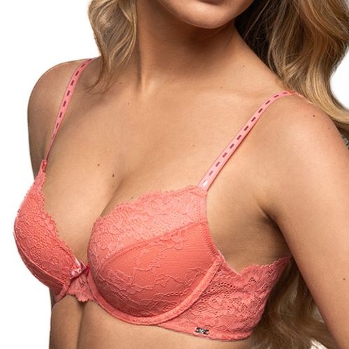 After Eden Molly coral padded bra